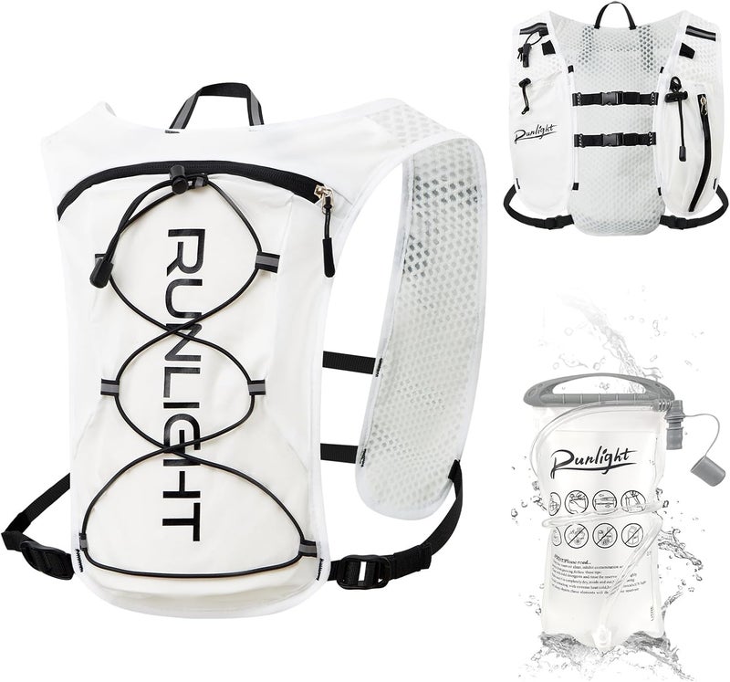 Runlight Running Vest for Women Men, Adjustable Hydration Backpack Breathable Reflective with 1.5L Water Bladder for Hiking, Trail, Running, Marathons, Cycling - Image 1